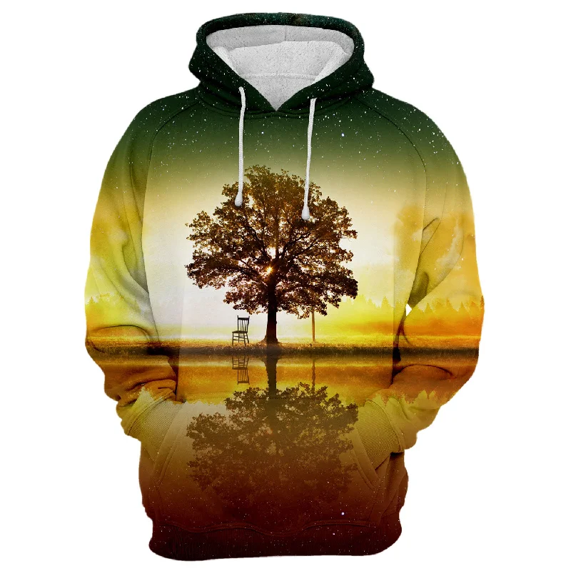 Lively And Youthful Galaxy Tree Hoodie