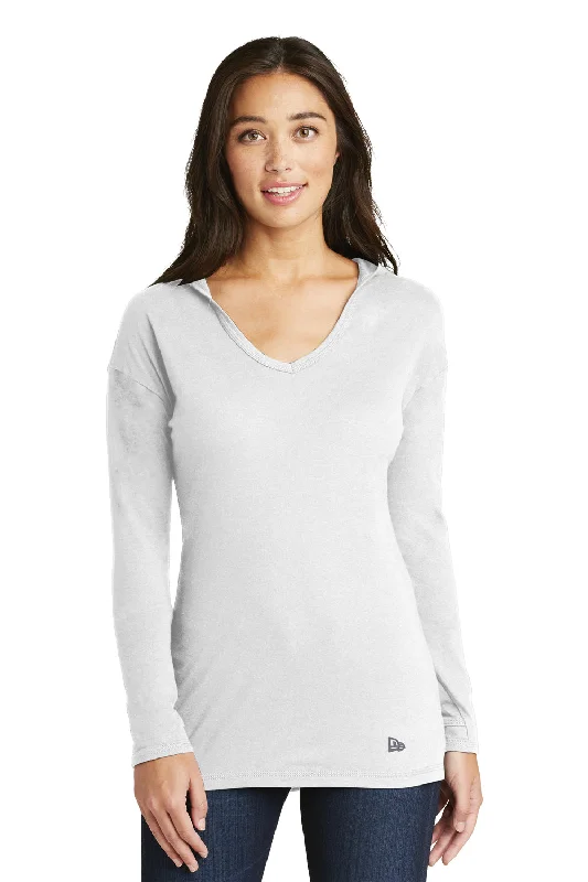 Denim Design New Era Womens Performance Moisture Wicking Short Sleeve Crewneck T-Shirt - White - Closeout Denim Design New Era Womens Performance Moisture Wicking Short Sleeve Crewneck T-Shirt - White - Closeout