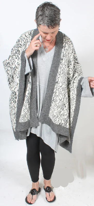 Bright Colors Alpaca cashmere Ruana Ruana Jacket