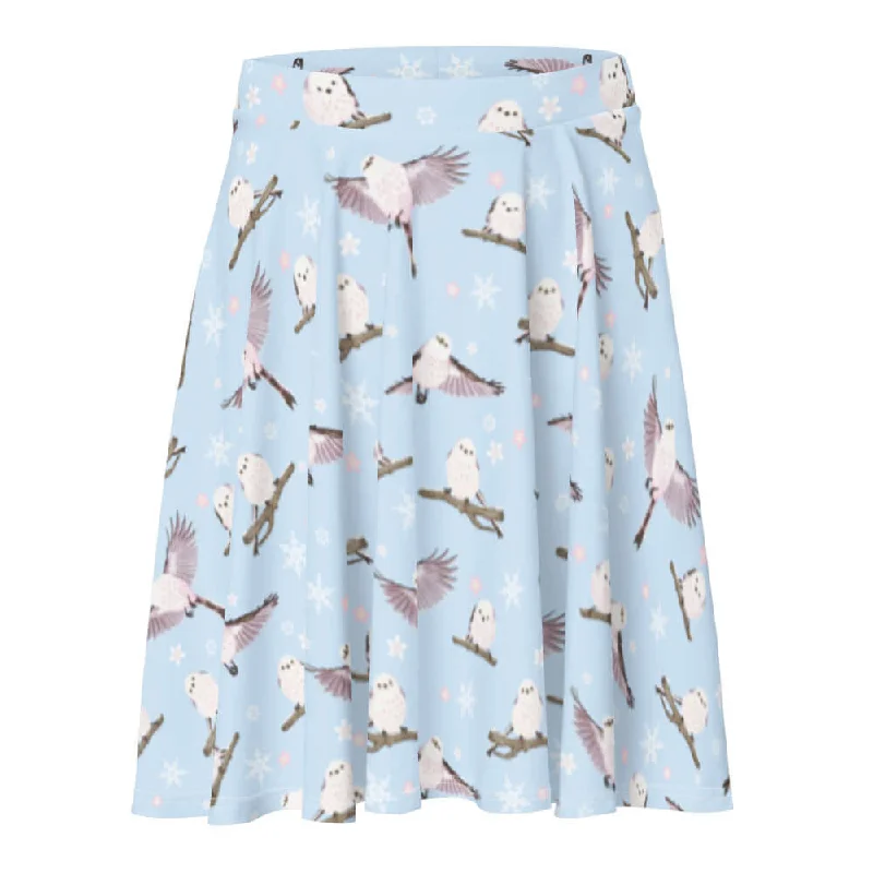 Modern City Snow Bird Skater Skirt