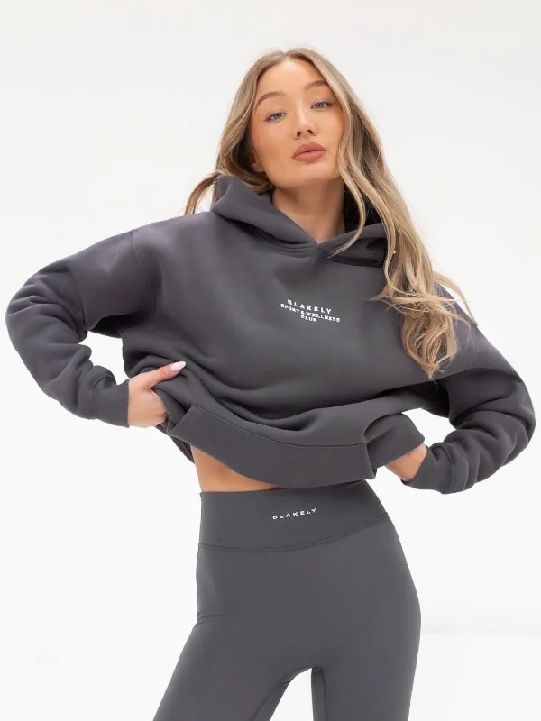 Luxury Temperament Ultimate Oversized Hoodie - Charcoal