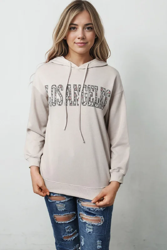 Trendy And Casual LOS ANGELES Graphic Hoodie