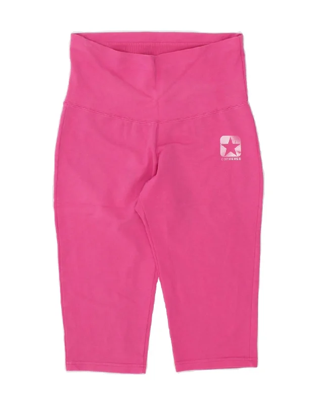 Romantic And Fresh CONVERSE Womens Bermuda Sport Shorts UK 14 Large  Pink Cotton