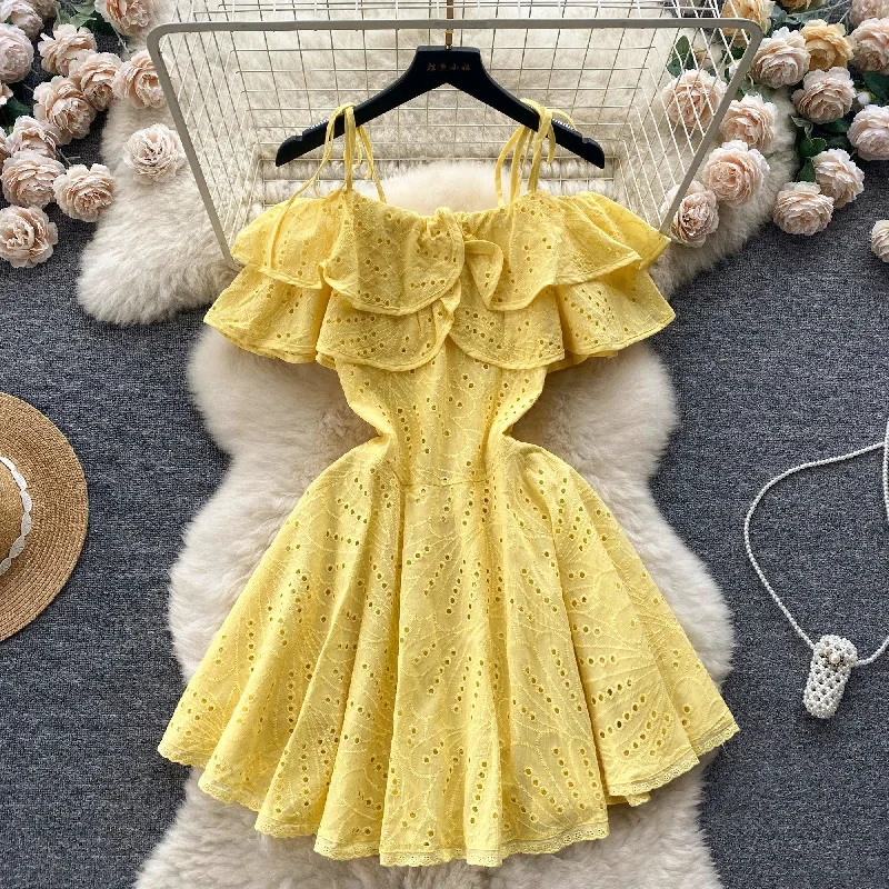 Fashionable And Versatile Rebecca Statement Eyelet Dress