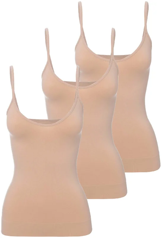 Simple Style Sleek Body Camisole - 3 Pack