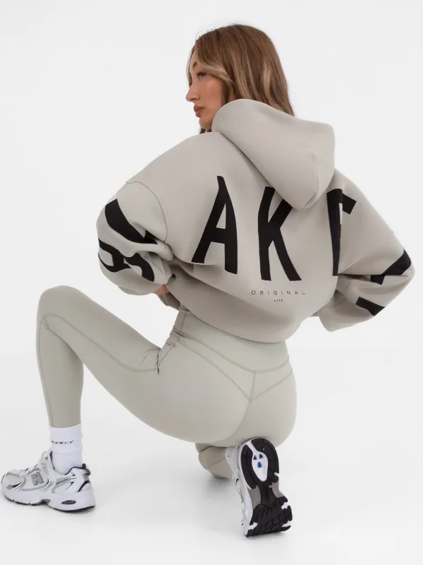 Retro Fashion Isabel Oversized Hoodie - Grey