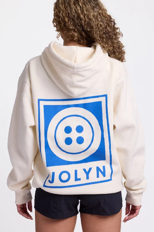 Street Charm Raine Hoodie - Oatmeal Button