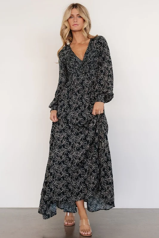 Autumn Selection Anya Maxi Dress | Hunter Green Print
