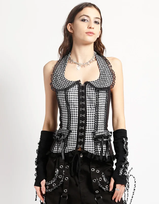 Autumn Selection BO PEEP HALTER CORSET WHITE