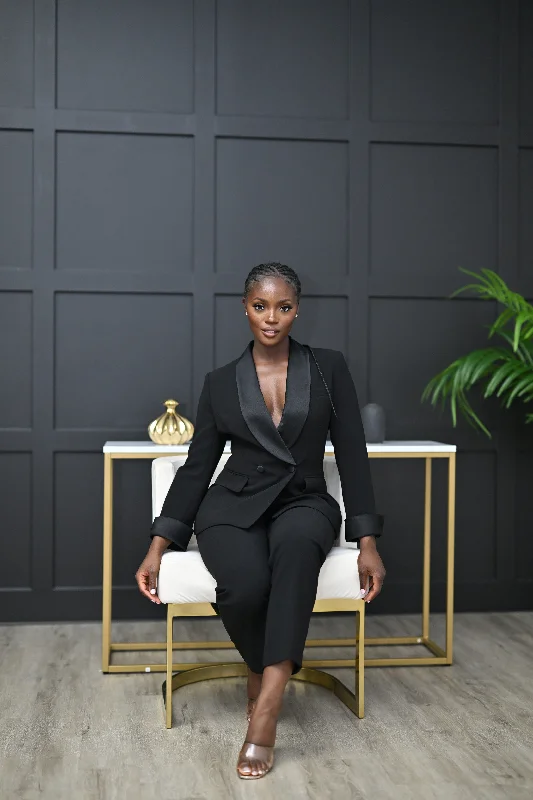 European And American Style Pretty & Paid Suit - Black