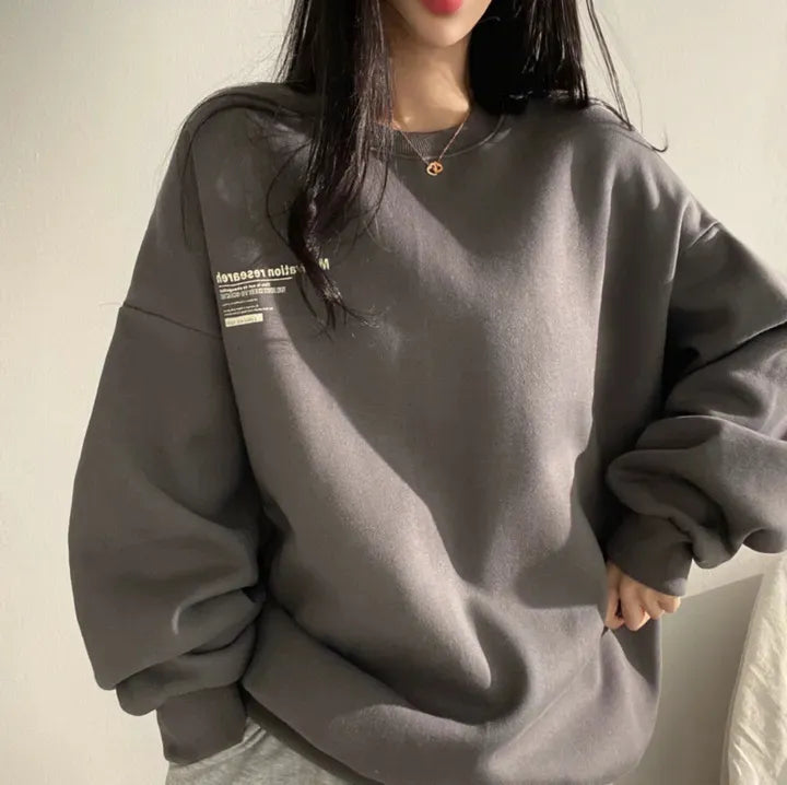 Sports Design Korean Fashion Oversized Long Sleeve Sweatshirts/Loose Pullovers Harajuku Womens Sports Design Korean Fashion Oversized Long Sleeve Sweatshirts/Loose Pullovers Harajuku Womens