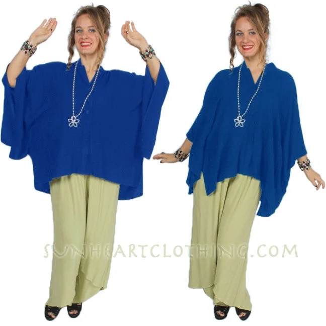 Elegant And Simple Kimono Top Jacket Moroccan Cotton Sml-5X Custom Dye