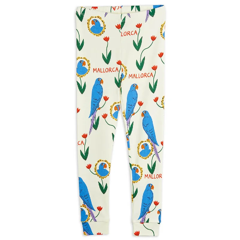 Fashionable And Versatile Parrots AOP Leggings by Mini Rodini