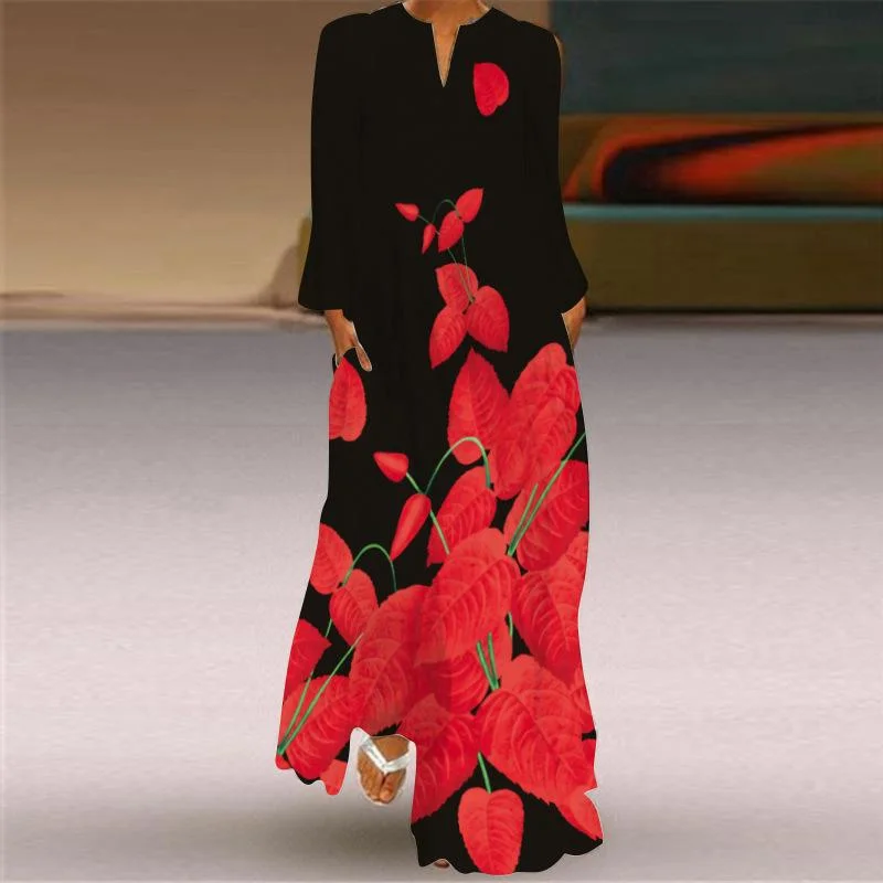 Versatile Items Vintage Bow Long Sleeves Women Fall Dresses