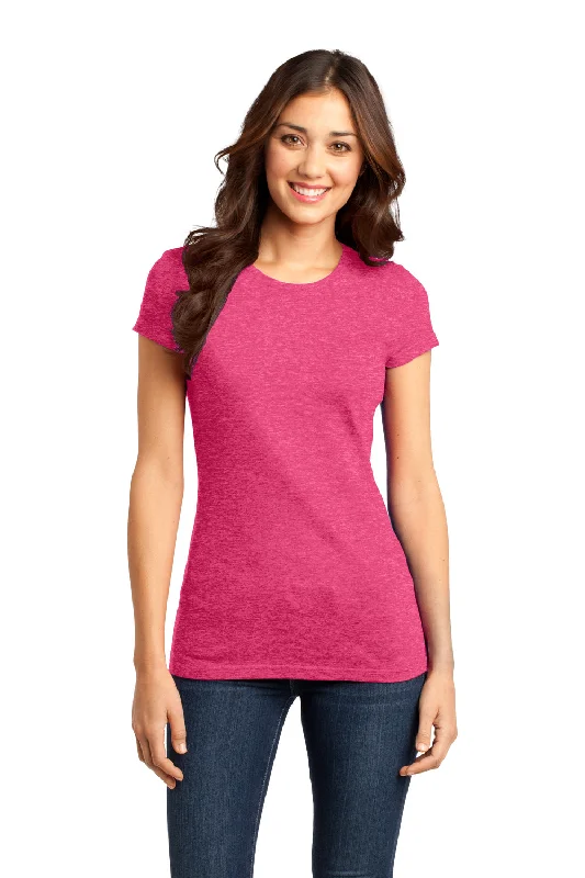 Girl Style District Womens Very Important Short Sleeve Crewneck T-Shirt - Heather Watermelon Pink - Closeout Girl Style District Womens Very Important Short Sleeve Crewneck T-Shirt - Heather Watermelon Pink - Closeout