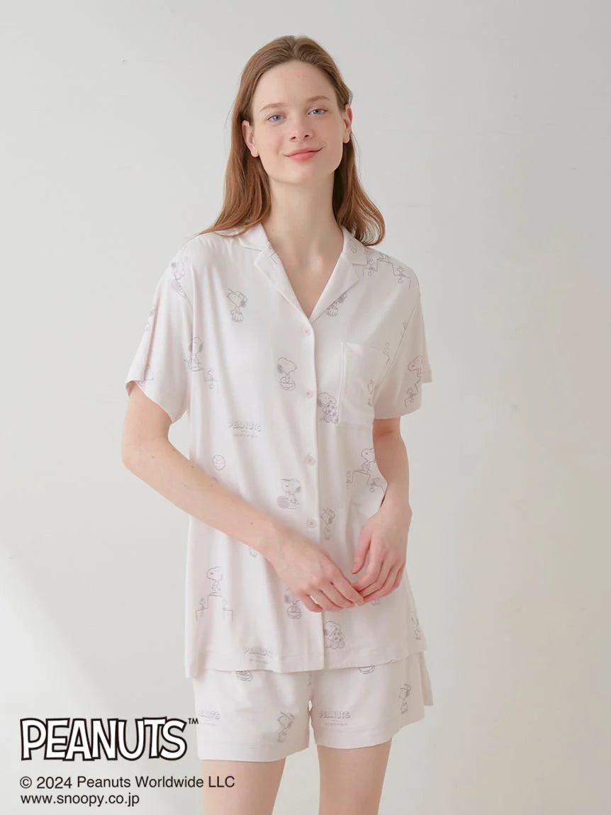 Fresh And Simple PEANUTS Printed Pajama Shirt