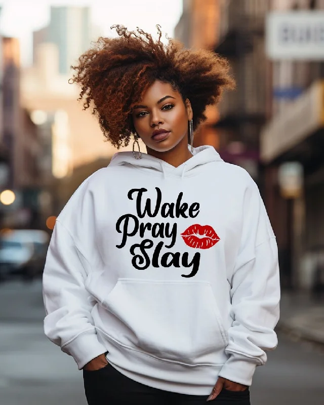 Ethnic Style Wake, Pray, Slay Women's Hoodie