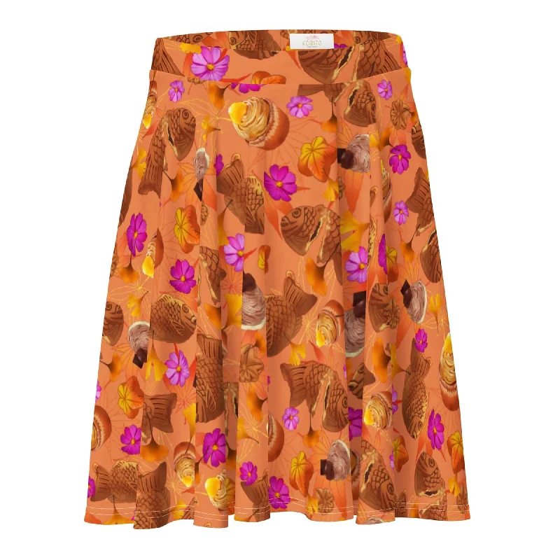 Luxury Temperament Momiji Skater Skirt