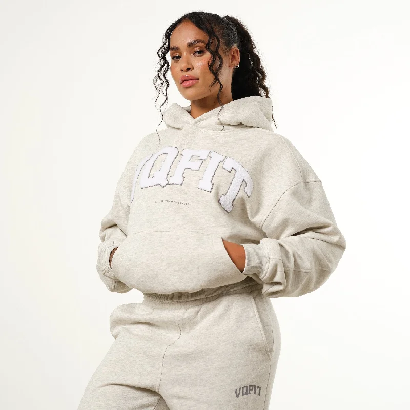 European And American Style Vanquish Oat Marl VQFIT Oversized Hoodie