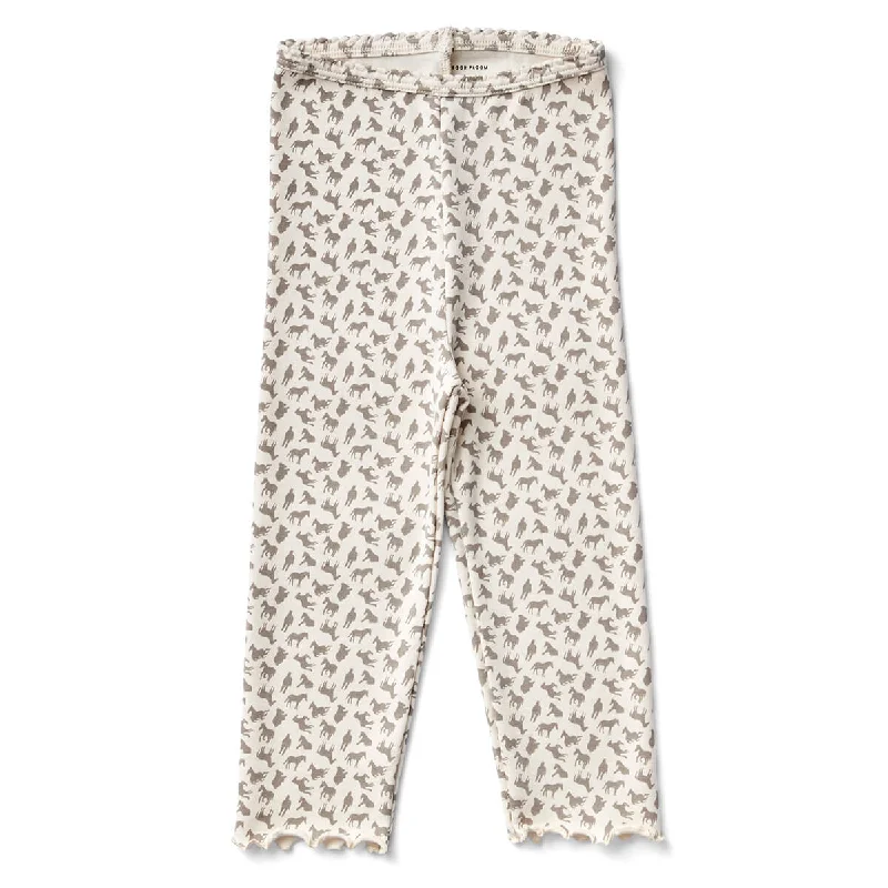 Age-reducing Style Capri Legging in Horse Print Morel by Soor Ploom - Last Ones In Stock - 10-12 Years