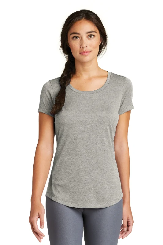 Simple Matching New Era Womens Series Performance Jersey Moisture Wicking Short Sleeve Crewneck T-Shirt - Rainstorm Grey - Closeout Simple Matching New Era Womens Series Performance Jersey Moisture Wicking Short Sleeve Crewneck T-Shirt - Rainstorm Grey - Closeout