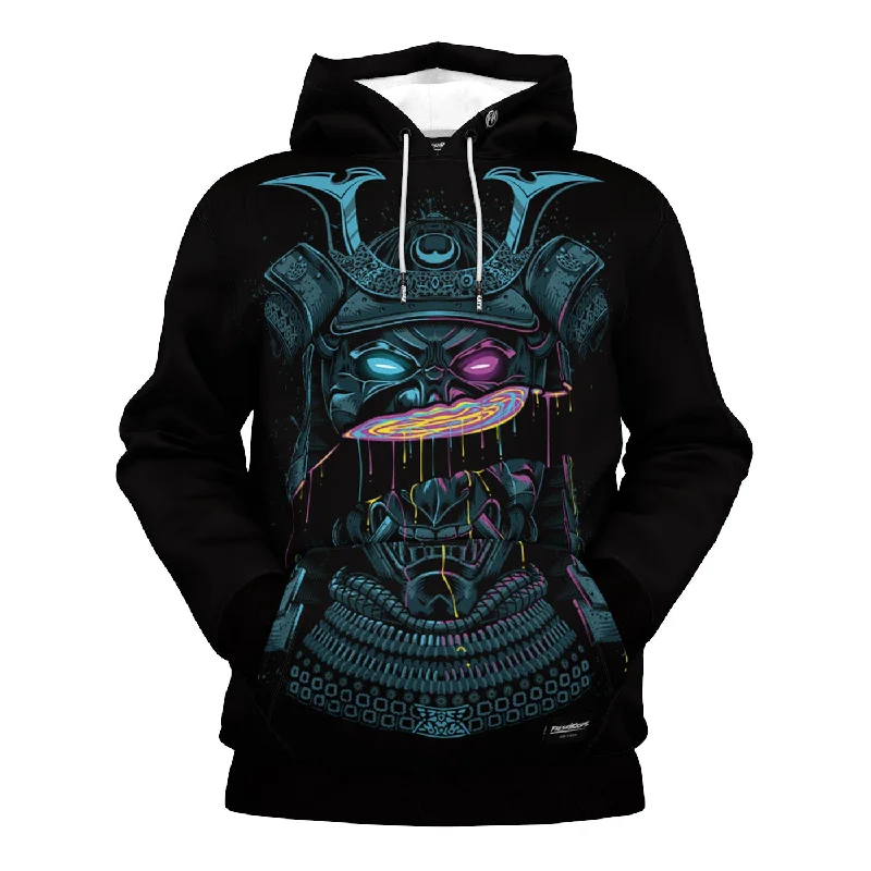 Designer Style Distressed Samurai Hoodie