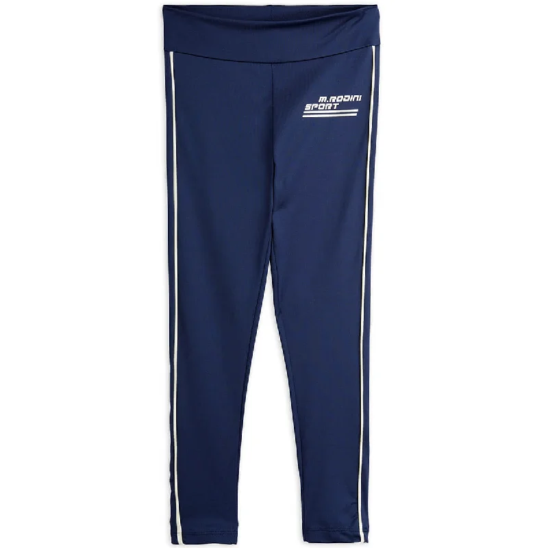 Double-sided Wear MR Sport Leggings in Blue by Mini Rodini