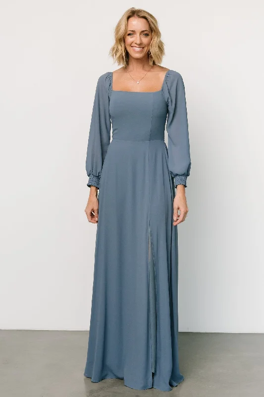French Style Giselle Maxi Dress | Whisper Blue