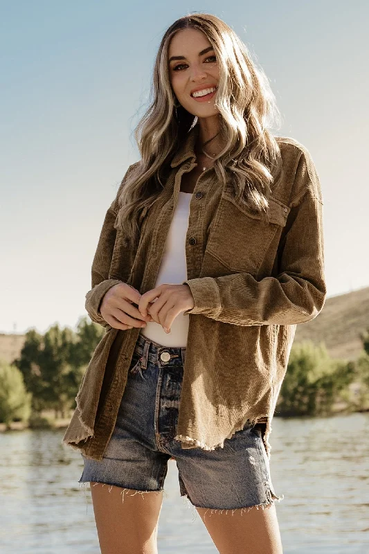 Warm Atmosphere Greeley Corduroy Jacket | Coffee