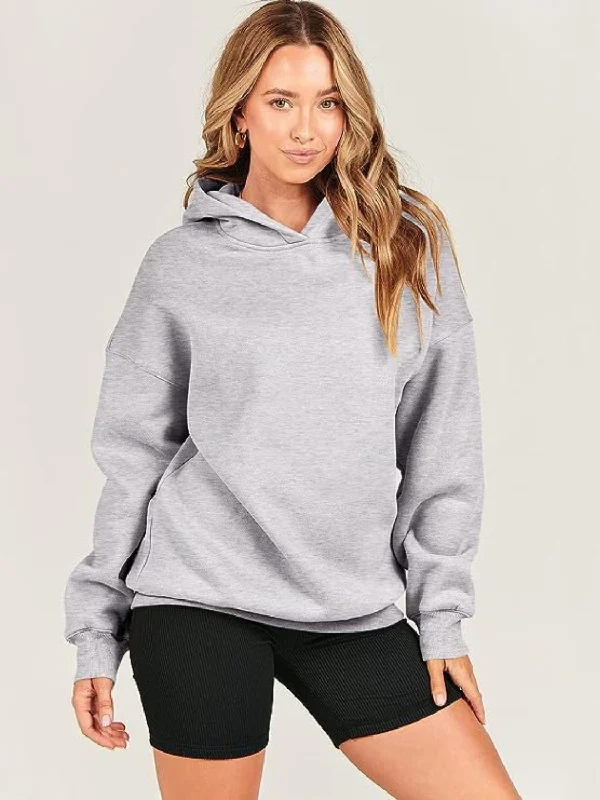 Classic Dropped Shoulder Long Sleeve Hoodie