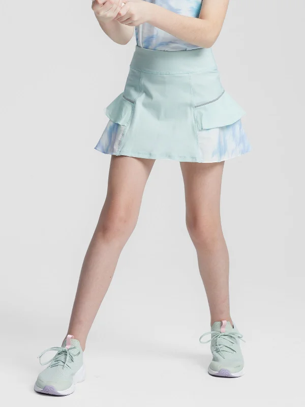 Carefree Style Curved Hem Skirt for Tennis