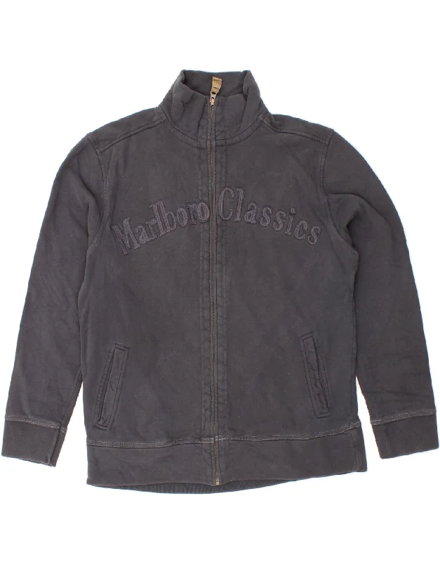 Carefree Style MARLBORO CLASSICS Womens Tracksuit Top Jacket UK 16 Large Navy Blue