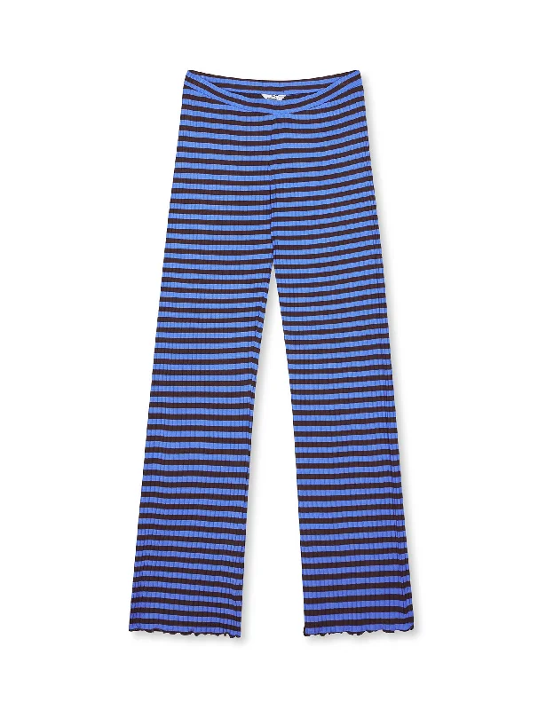 Street Charm 5x5 Stripe Lonnie Pants, Amparo Blue/Black Coffee