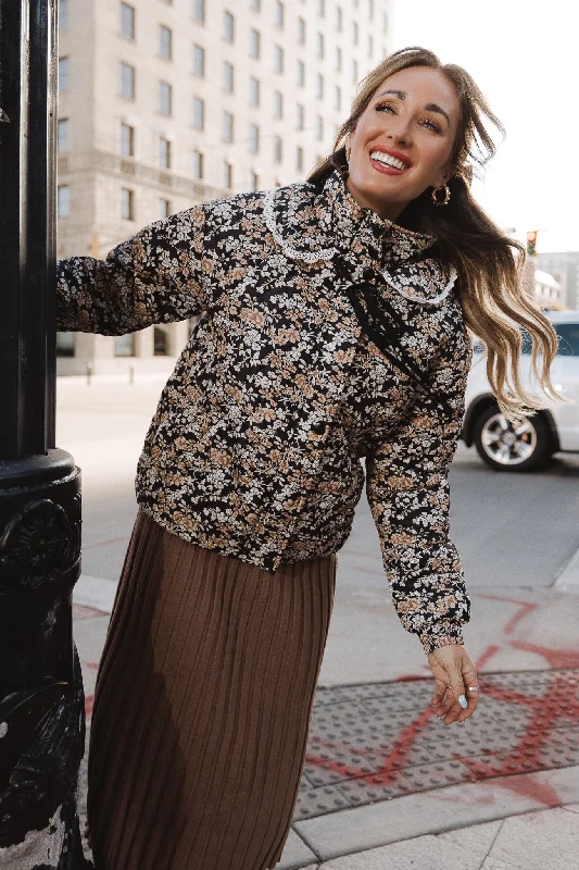 Comfortable And Versatile McKenna Quilted Jacket in Floral - FINAL SALE
