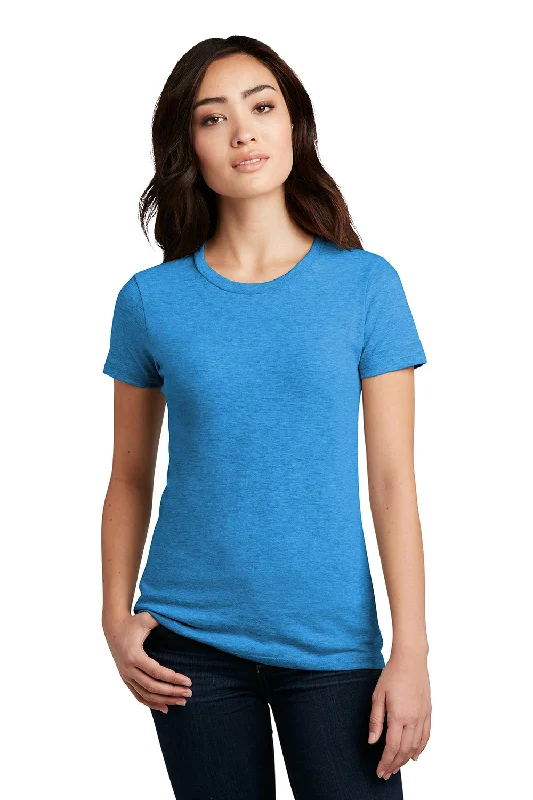 Urban Sense District Womens Perfect Blend Short Sleeve Crewneck T-Shirt - Heather Bright Turquoise Blue Urban Sense District Womens Perfect Blend Short Sleeve Crewneck T-Shirt - Heather Bright Turquoise Blue