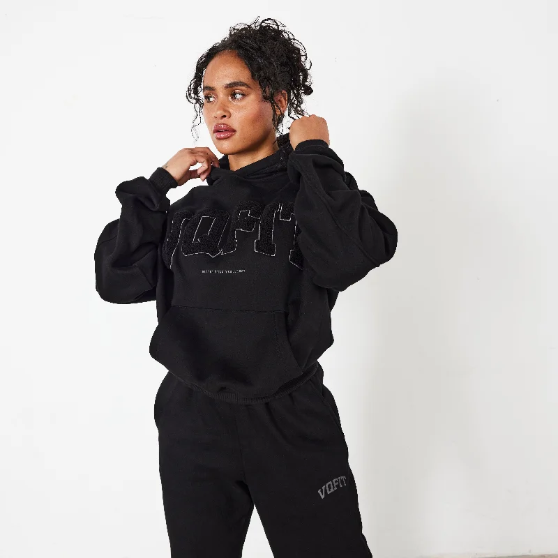 Slim Fit Vanquish Jet Black VQFIT Oversized Hoodie