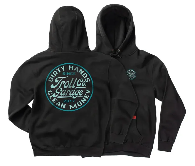 Ethnic Style Women’s DHCM Garage Hoodie - Black/Turquoise