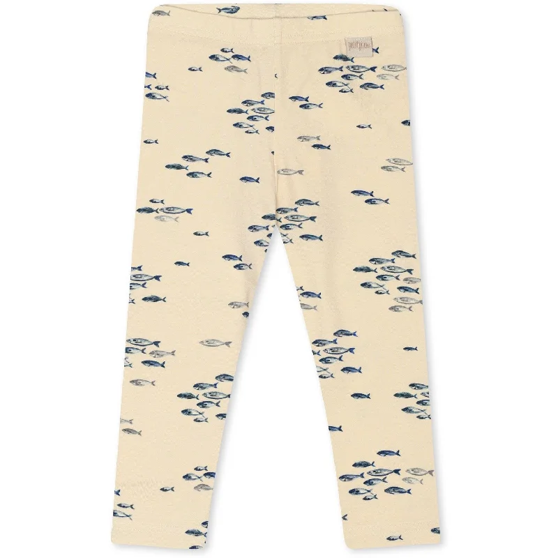Relaxed And Casual Petit Piao Fish Aop Leggings Printed