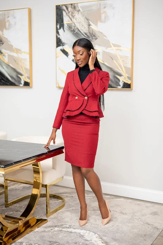 Fashionable And Versatile Power Moves Skirt Suit - Final Sale