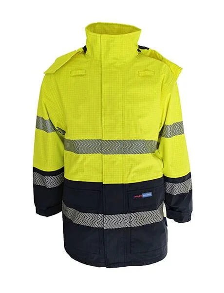 Bright Colors DNC Hi Vis Fr & Hrc 2 D/N Rain Jacket (3467)