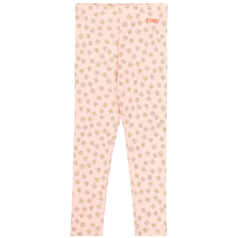 Cute Style Daisies Pant in Wild Rose by Tinycottons - Last Ones In Stock - 2-3 Years