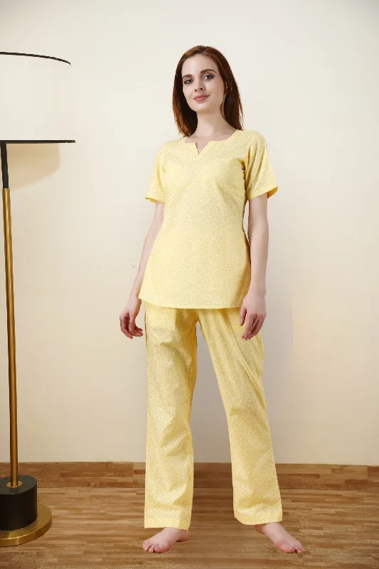 Denim Design Lime Hearty Night Suit
