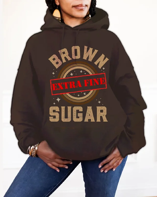 High-end Design Brown Sugar Extra Fine Hoodie