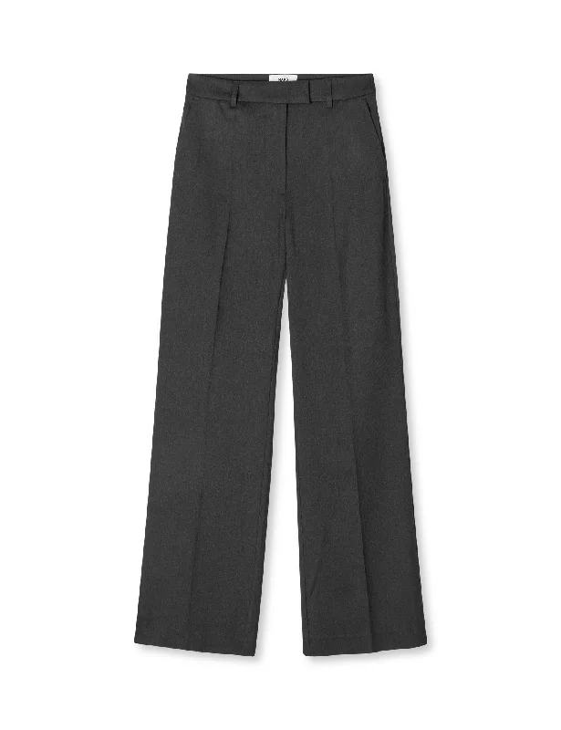High-end Design Fulva Perry Pants, Dark Grey Melange