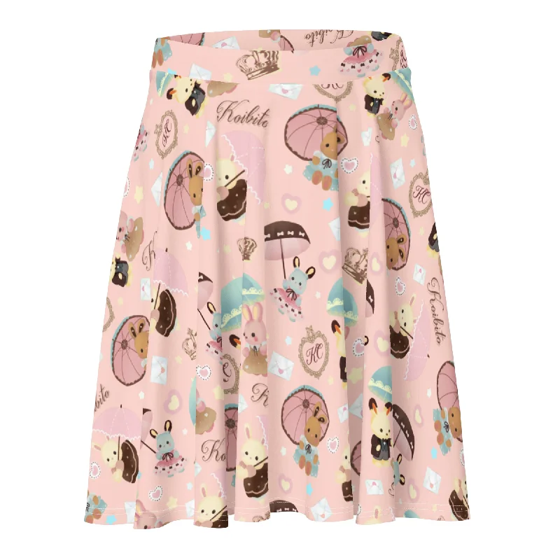 Eye-catching Personality Parasol Bunny Skater Skirt