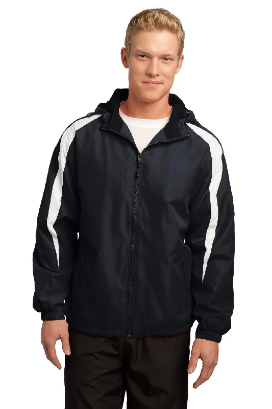 Age-reducing Style Sport-Tek Fleece-Lined Colorblock Jacket. JST81