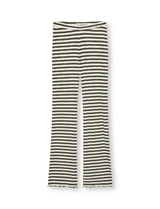 Elegant Temperament 5x5 Stripe Lonnie Pants, Rosin/Vanilla Ice