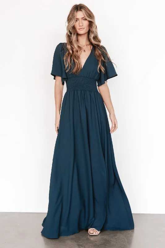 Sports Design Verona Smocked Maxi Dress | Topaz