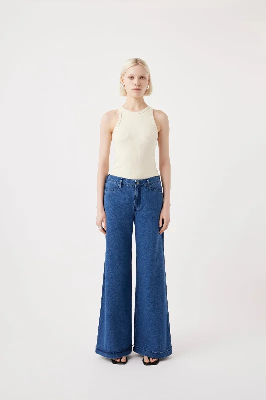 Retro Fashion Leigh Mid Wide Long Pant