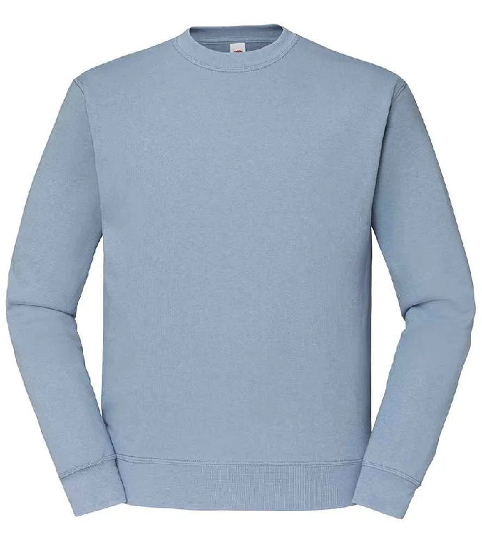 Lively And Youthful Fruit of the Loom Classic Drop Shoulder Sweatshirt | Mineral Blue